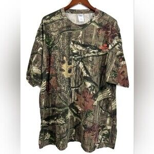 Mossy Oak Break Up Infinity Men's Brush Pattern Short Sleeve Tee Size 3XL